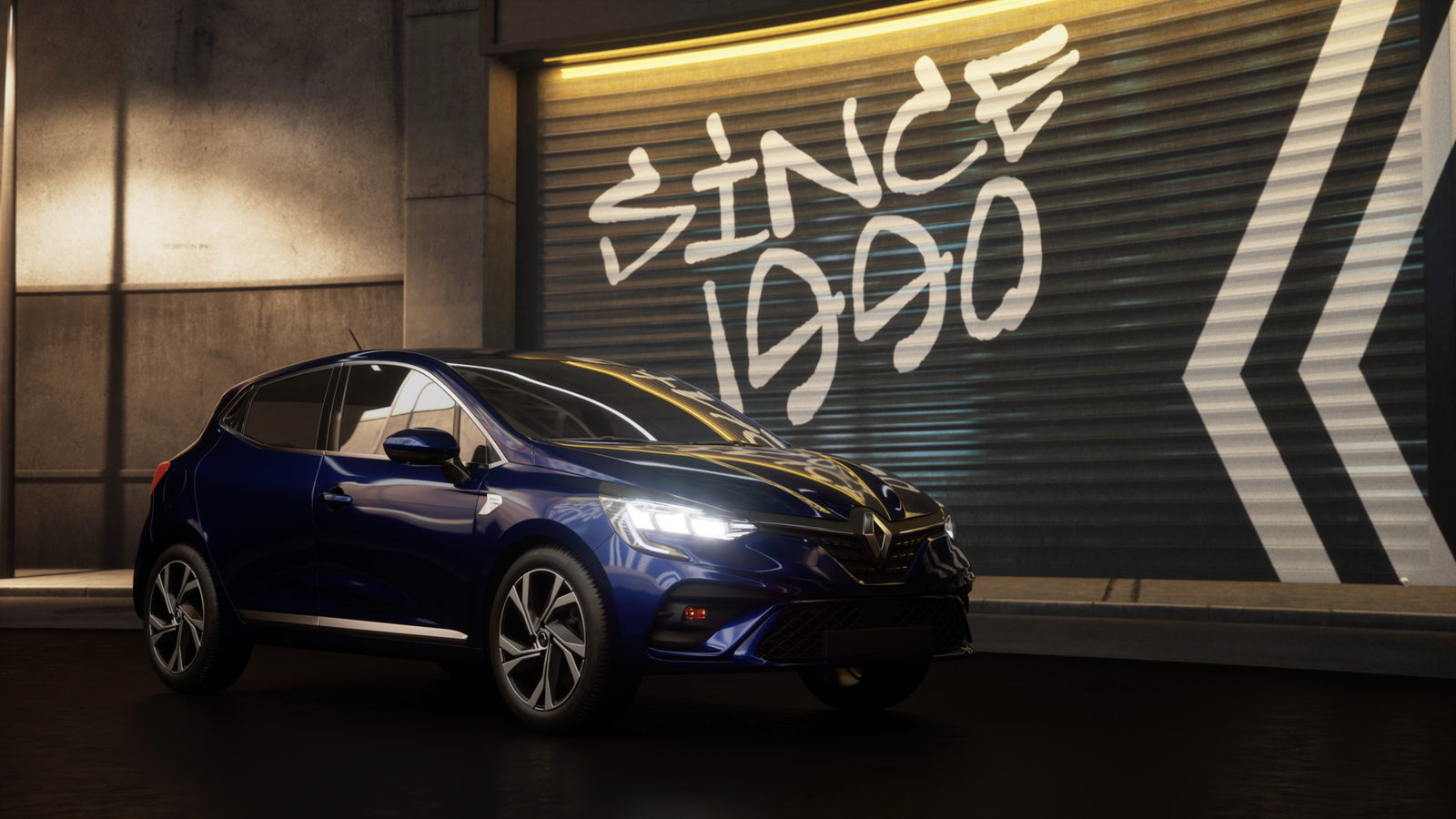 Reveal Renault Clio 5.1 – image du film 3D sous Unreal Engine (vue 1)