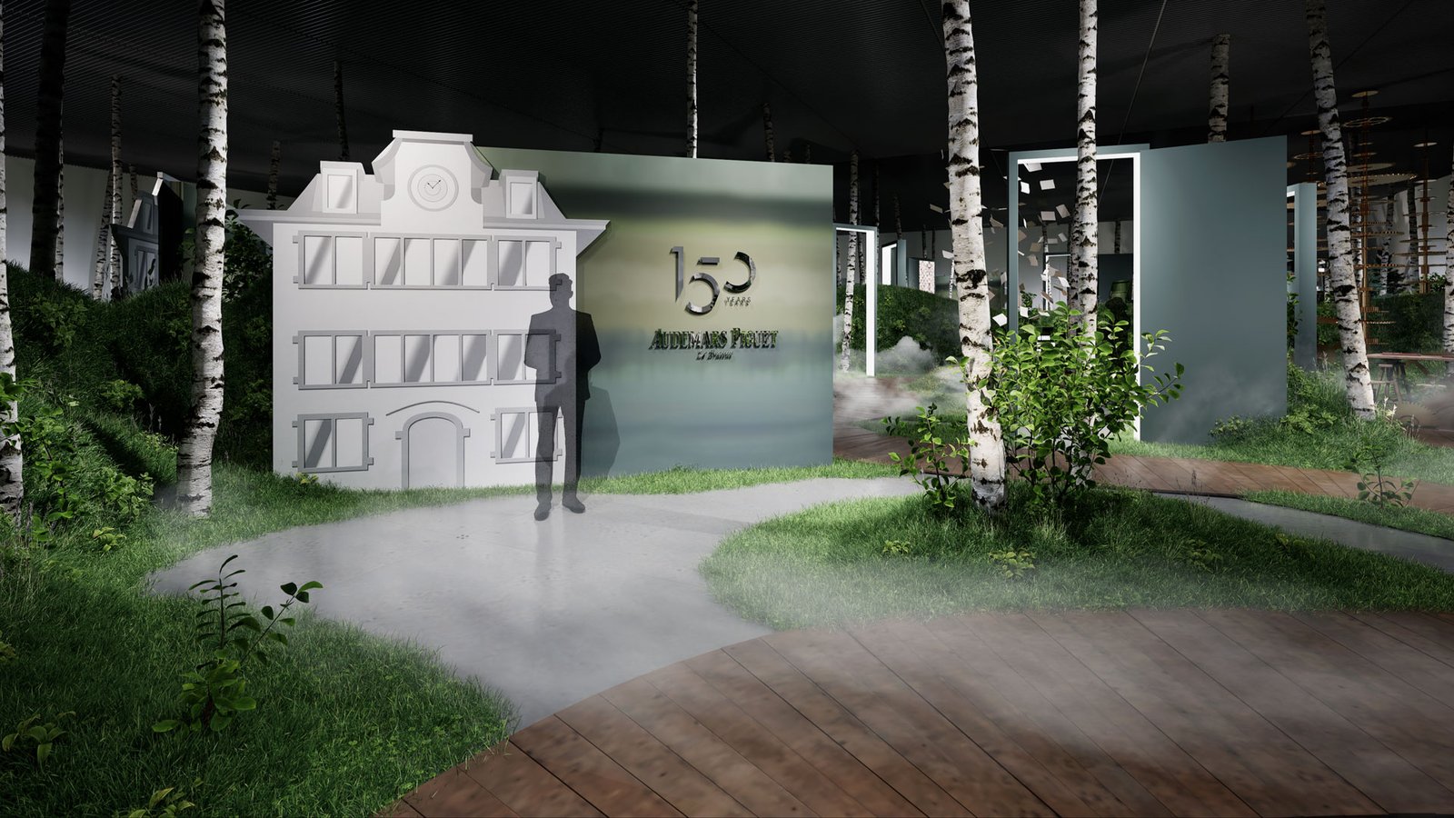 Audemars Piguet 150 ans – rendu 3D photoréaliste, auditorium (vue 3)