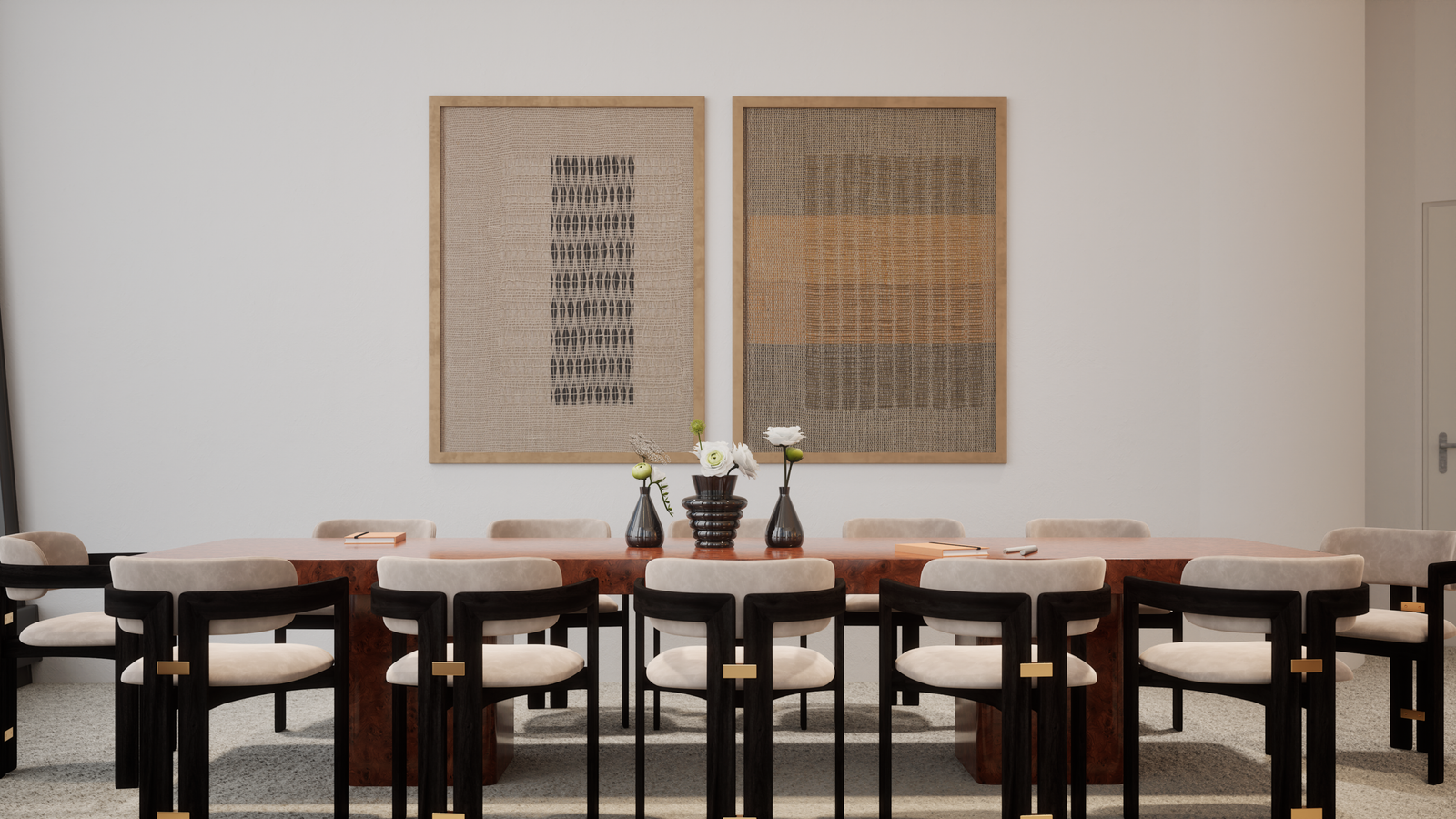 Louis Vuitton Hong Kong – rendu 3D photoréaliste, salle de réunion (vue 2)