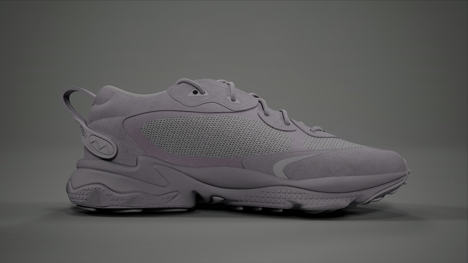 Adidas collection 2023 – rendu 3D produit, modèle Ozweego, vue latérale (vue 13)