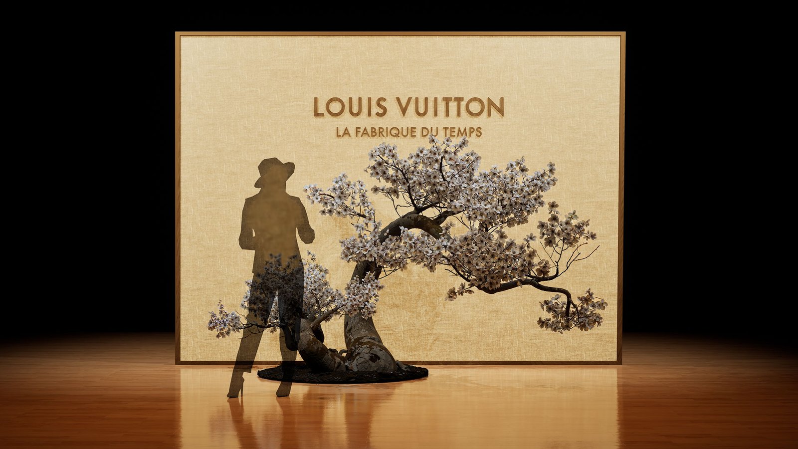Louis Vuitton Tokyo – rendu 3D photoréaliste, photocall (vue 7)