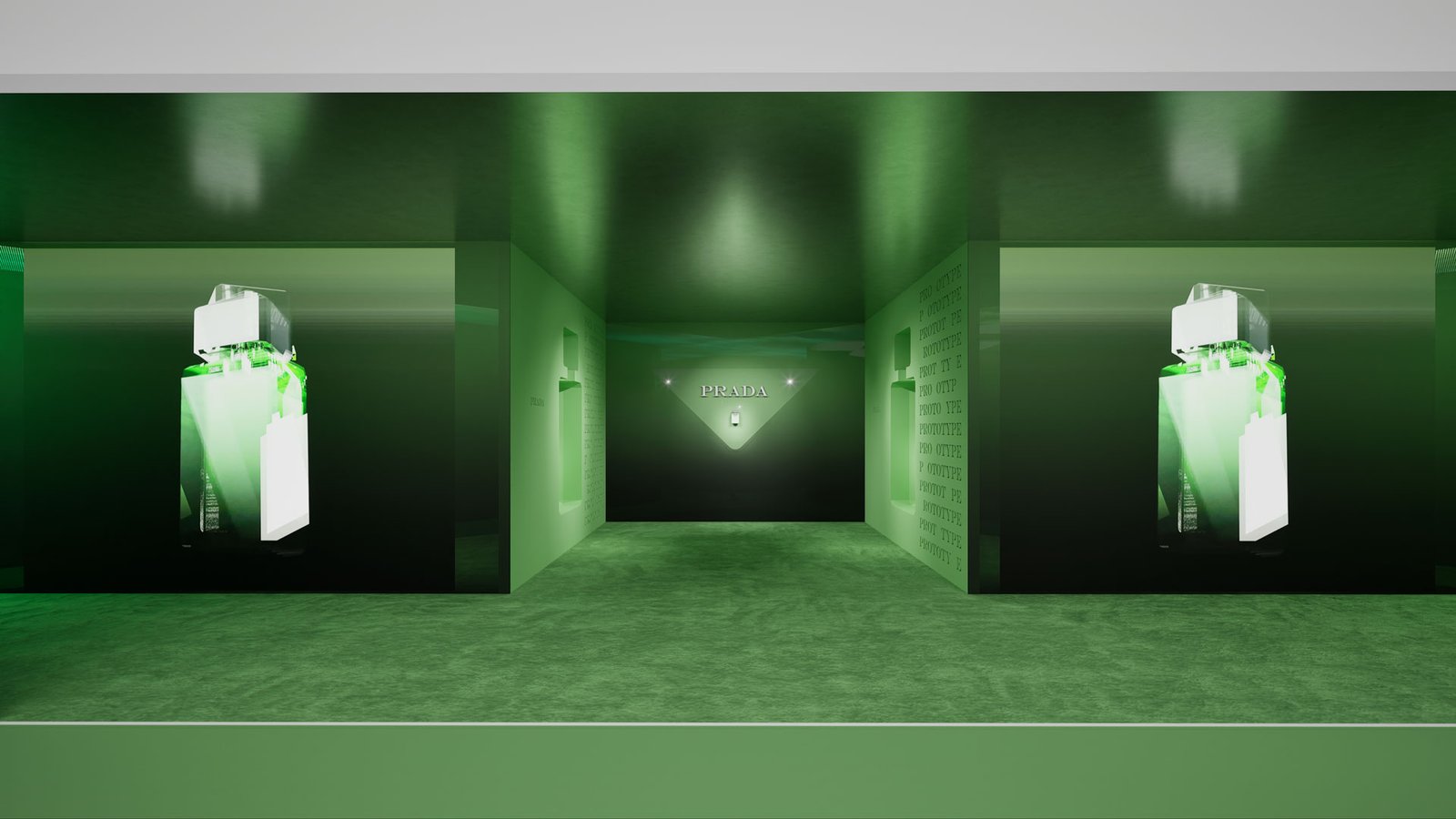 Prada Prototype – rendu 3D photoréaliste (vue 3)